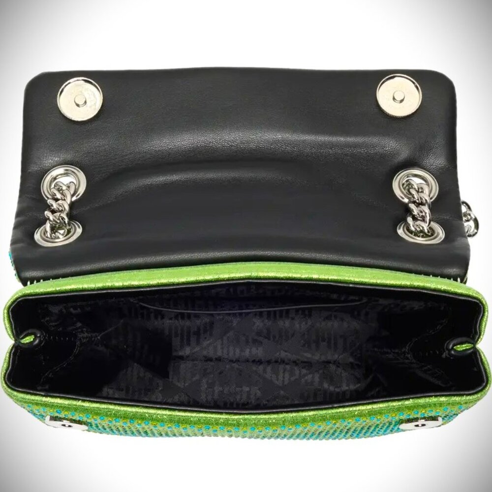 KURT GEIGER Mini Brixton Crossbody Bag in Open Green Color - Picture 6 of 11